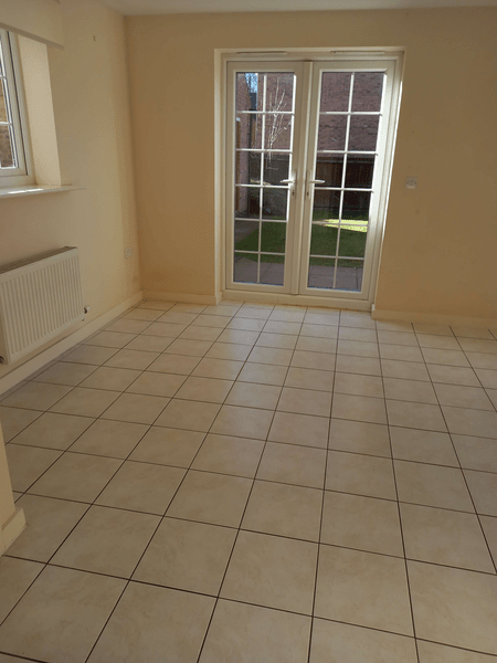 Professional cleaning work example
