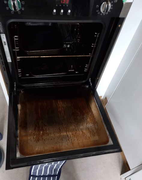 Professional cleaning work example