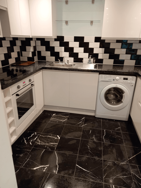 Professional cleaning work example