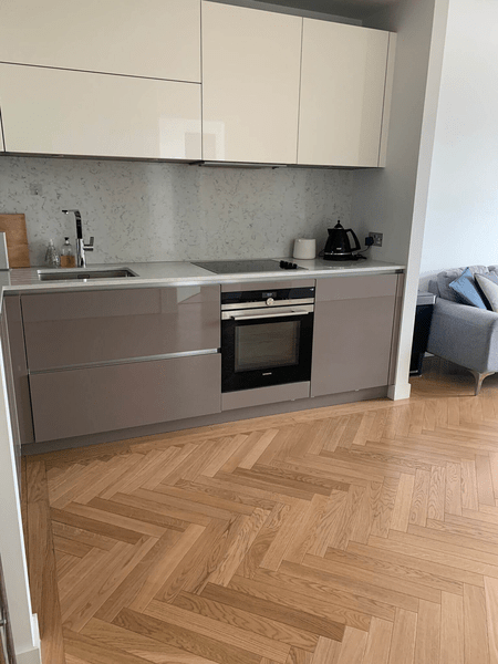 Professional cleaning work example