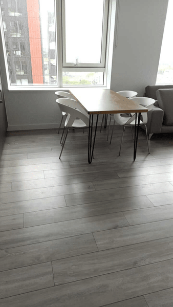 Professional cleaning work example
